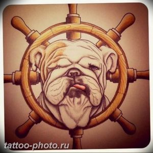 Фото тату бульдог 27.02.2019 №144 - Photo tattoo bulldog - tattoo-photo.ru