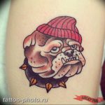 Фото тату бульдог 27.02.2019 №157 - Photo tattoo bulldog - tattoo-photo.ru