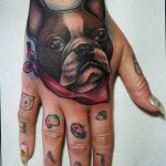 Фото тату бульдог 27.02.2019 №180 - Photo tattoo bulldog - tattoo-photo.ru