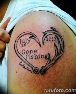 фото тату рыбацкий крючек 08.02.2019 №128 - photo tattoo fishing hook - tattoo-photo.ru
