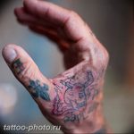 фото тату хэндпоук 15.02.2019 №047 - handpoke tattoo photo - tattoo-photo.ru