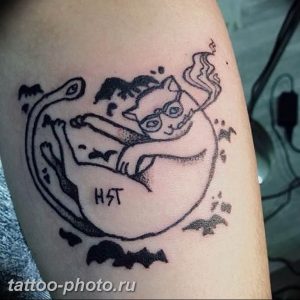 фото тату хэндпоук 15.02.2019 №060 - handpoke tattoo photo - tattoo-photo.ru