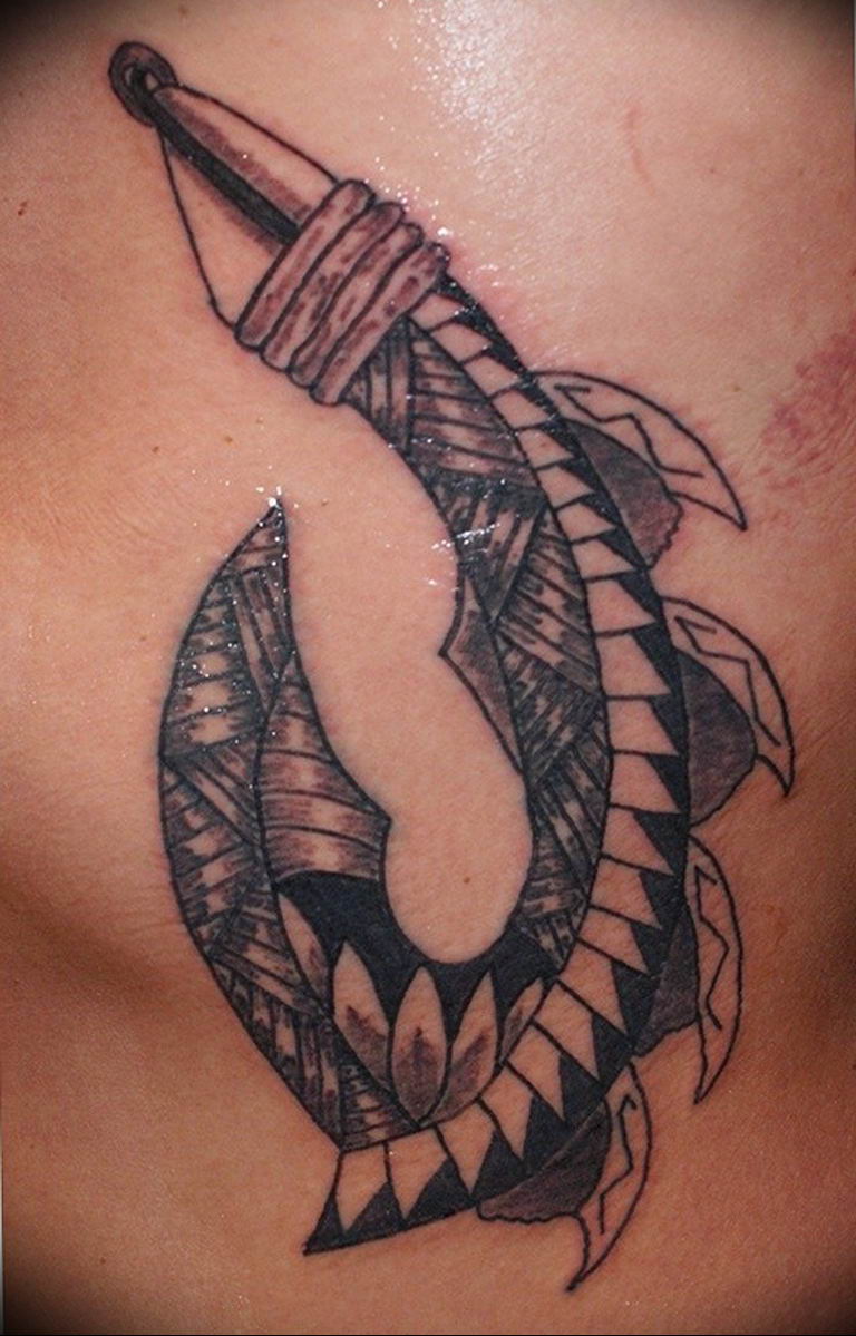 фото тату рыбацкий крючек 08.02.2019 №030 photo tattoo fishing hook