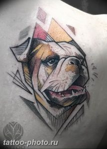 Фото тату бульдог 27.02.2019 №015 - Photo tattoo bulldog - tattoo-photo.ru