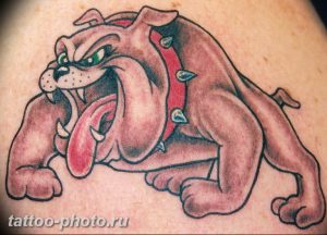 Фото тату бульдог 27.02.2019 №017 - Photo tattoo bulldog - tattoo-photo.ru