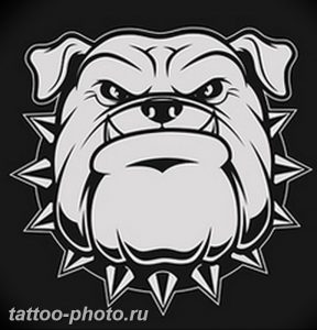 Фото тату бульдог 27.02.2019 №022 - Photo tattoo bulldog - tattoo-photo.ru