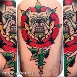 Фото тату бульдог 27.02.2019 №036 - Photo tattoo bulldog - tattoo-photo.ru