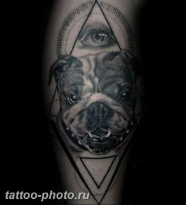 Фото тату бульдог 27.02.2019 №042 - Photo tattoo bulldog - tattoo-photo.ru