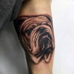 Фото тату бульдог 27.02.2019 №072 - Photo tattoo bulldog - tattoo-photo.ru