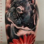 Фото тату бульдог 27.02.2019 №088 - Photo tattoo bulldog - tattoo-photo.ru