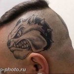 Фото тату бульдог 27.02.2019 №094 - Photo tattoo bulldog - tattoo-photo.ru