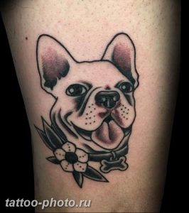 Фото тату бульдог 27.02.2019 №106 - Photo tattoo bulldog - tattoo-photo.ru