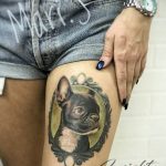 Фото тату бульдог 27.02.2019 №116 - Photo tattoo bulldog - tattoo-photo.ru