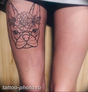 Фото тату бульдог 27.02.2019 №120 - Photo tattoo bulldog - tattoo-photo.ru