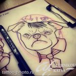 Фото тату бульдог 27.02.2019 №151 - Photo tattoo bulldog - tattoo-photo.ru