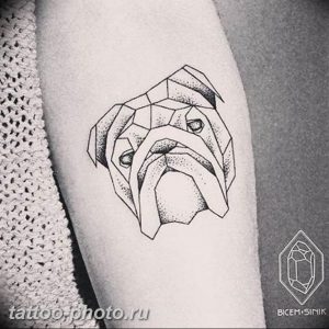 Фото тату бульдог 27.02.2019 №153 - Photo tattoo bulldog - tattoo-photo.ru