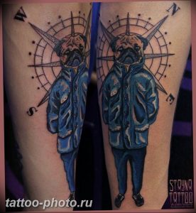 Фото тату бульдог 27.02.2019 №156 - Photo tattoo bulldog - tattoo-photo.ru
