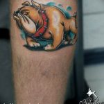 Фото тату бульдог 27.02.2019 №162 - Photo tattoo bulldog - tattoo-photo.ru