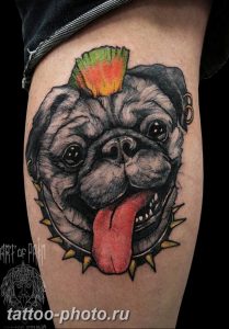 Фото тату бульдог 27.02.2019 №163 - Photo tattoo bulldog - tattoo-photo.ru