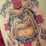 Фото тату бульдог 27.02.2019 №168 - Photo tattoo bulldog - tattoo-photo.ru