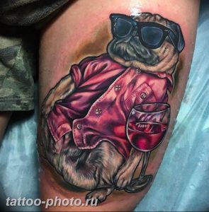 Фото тату бульдог 27.02.2019 №171 - Photo tattoo bulldog - tattoo-photo.ru