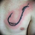 фото тату рыбацкий крючек 08.02.2019 №023 - photo tattoo fishing hook - tattoo-photo.ru