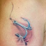 фото тату рыбацкий крючек 08.02.2019 №068 - photo tattoo fishing hook - tattoo-photo.ru