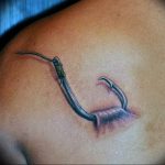 фото тату рыбацкий крючек 08.02.2019 №085 - photo tattoo fishing hook - tattoo-photo.ru