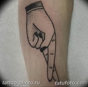 фото тату хэндпоук 15.02.2019 №022 - handpoke tattoo photo - tattoo-photo.ru