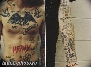 фото тату хэндпоук 15.02.2019 №042 - handpoke tattoo photo - tattoo-photo.ru