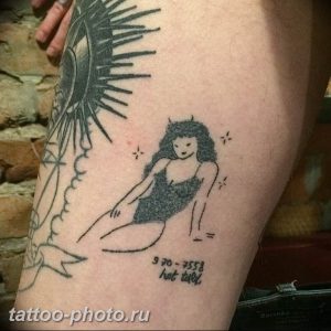 фото тату хэндпоук 15.02.2019 №069 - handpoke tattoo photo - tattoo-photo.ru