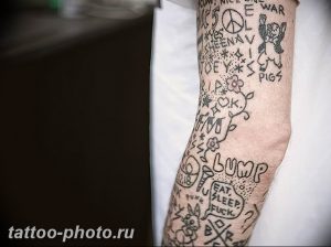 фото тату хэндпоук 15.02.2019 №075 - handpoke tattoo photo - tattoo-photo.ru