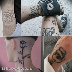 фото тату хэндпоук 15.02.2019 №079 - handpoke tattoo photo - tattoo-photo.ru