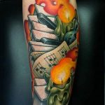 фото тату на руке со свечей 20.03.2019 №035 - tattoo on the arm with a cand - tattoo-photo.ru