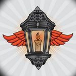 фото тату фонарь со свечой 20.03.2019 №101 - tattoo lantern with a candle - tattoo-photo.ru