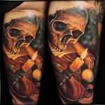 фото идеи для тату свечка 20.03.2019 №066 - tattoo candle - tattoo-photo.ru