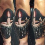 фото идеи для тату свечка 20.03.2019 №070 - tattoo candle - tattoo-photo.ru