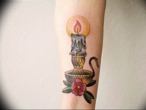 фото идеи для тату свечка 20.03.2019 №086 - tattoo candle - tattoo-photo.ru