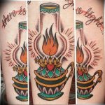 фото идеи для тату свечка 20.03.2019 №091 - tattoo candle - tattoo-photo.ru