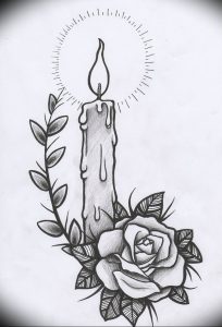 фото идеи для тату свечка 20.03.2019 №101 - tattoo candle - tattoo-photo.ru