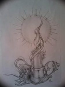 фото идеи для тату свечка 20.03.2019 №113 - tattoo candle - tattoo-photo.ru
