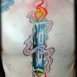 фото идеи для тату свечка 20.03.2019 №130 - tattoo candle - tattoo-photo.ru