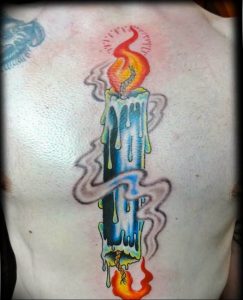 фото идеи для тату свечка 20.03.2019 №130 - tattoo candle - tattoo-photo.ru