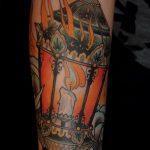 фото тату горящая свеча 20.03.2019 №027 - tattoo burning candle - tattoo-photo.ru