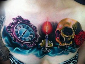 фото тату горящая свеча 20.03.2019 №033 - tattoo burning candle - tattoo-photo.ru