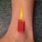 фото тату горящая свеча 20.03.2019 №061 - tattoo burning candle - tattoo-photo.ru