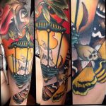 фото тату горящая свеча 20.03.2019 №069 - tattoo burning candle - tattoo-photo.ru