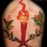 фото тату горящая свеча 20.03.2019 №106 - tattoo burning candle - tattoo-photo.ru