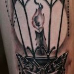 фото тату горящая свеча 20.03.2019 №110 - tattoo burning candle - tattoo-photo.ru