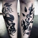 фото тату горящая свеча 20.03.2019 №111 - tattoo burning candle - tattoo-photo.ru